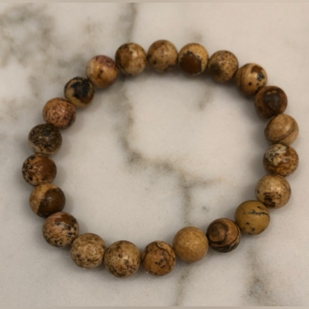 ❤️🔥Boutique - Wooden Look Beaded Stretch Bracelet